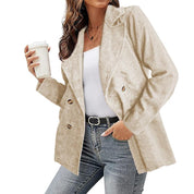 Chic Leather Trench Coat for Women – Elegant Tailored Design, Warm and Cozy Outerwear for Cold Weather 4