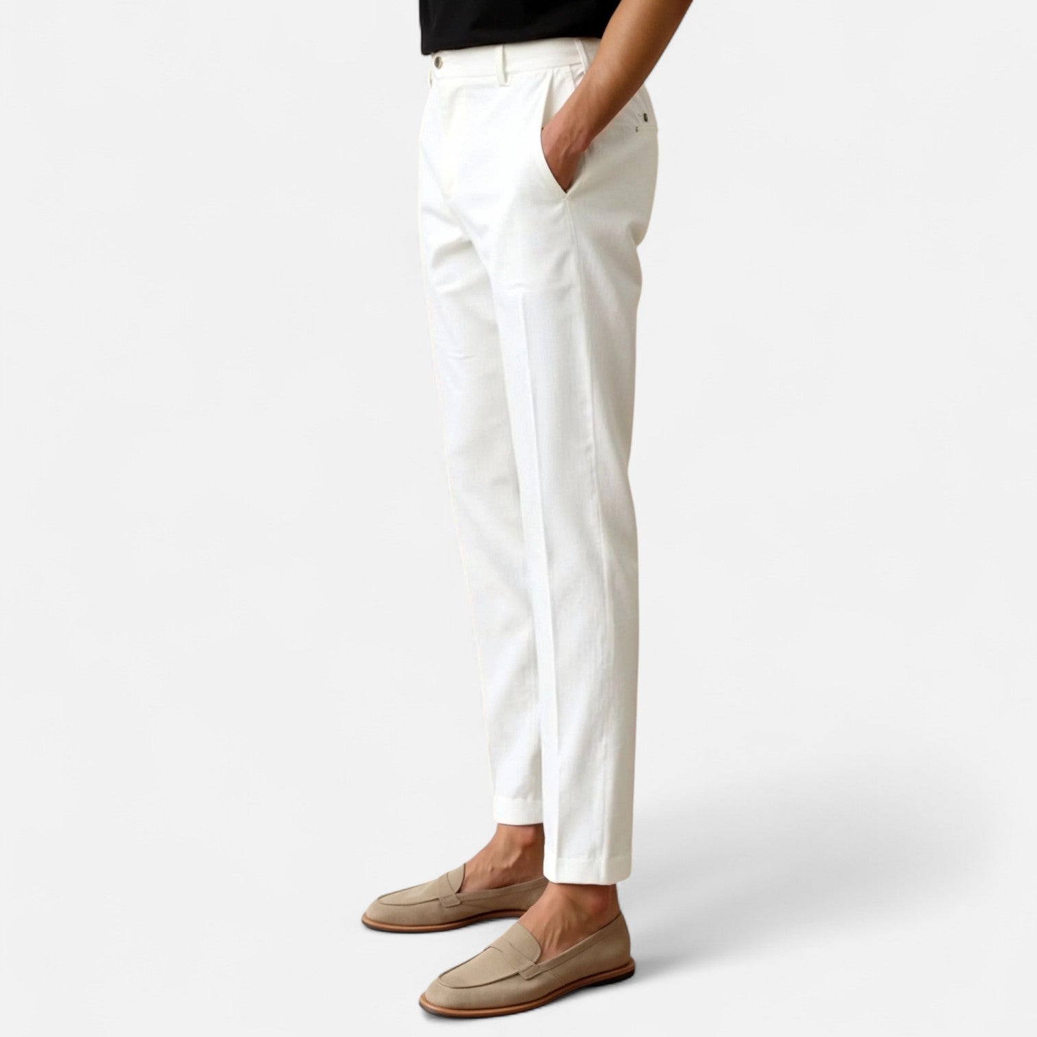 Chino Trousers – Soft Cotton Blend – Smart Casual Look for Men 4