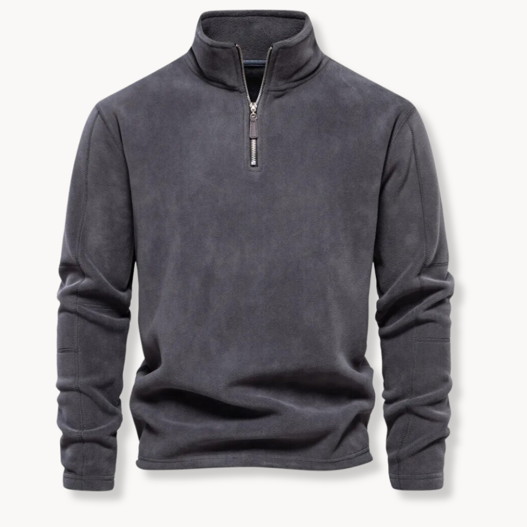 Classic Cozy Men's Fleece Pullover Sweater – Ultra-Soft, Versatile, Easy Care, Relaxed Fit for All-Day Comfort 0