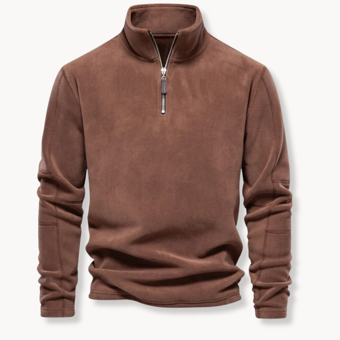 Classic Cozy Men's Fleece Pullover Sweater – Ultra-Soft, Versatile, Easy Care, Relaxed Fit for All-Day Comfort 1
