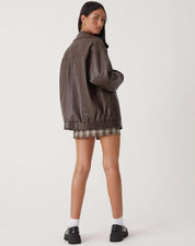 Classic PU Leather Women's Jacket - Relaxed Fit Casual Outerwear for Year-Round Style 3