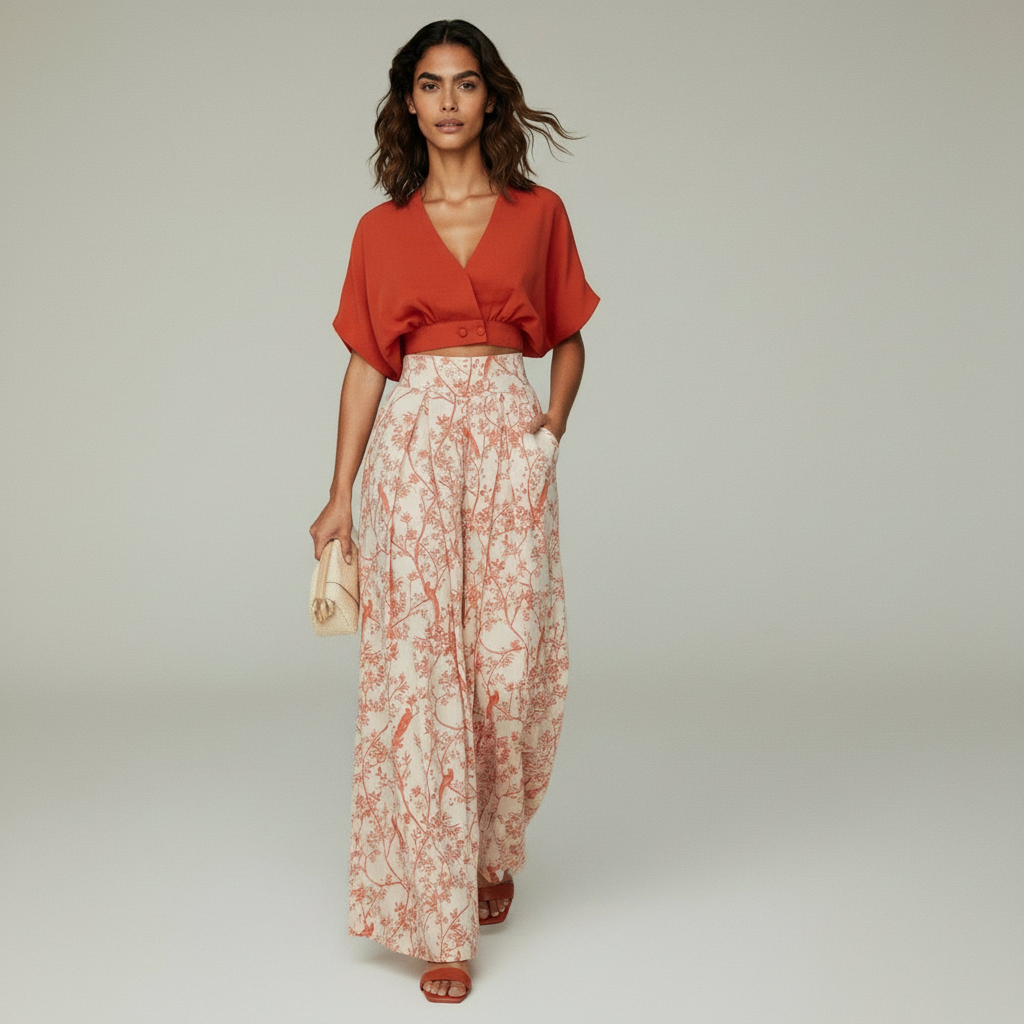 Chic Two-Piece Set – Effortless Style for Summer Outings - 1