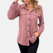 Corduroy Shirt – Flap Pockets – Smart Casual Winter Style 6