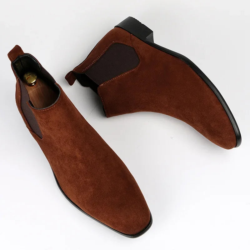 David | Men's Pull-on Ankle Chelsea Boots 7