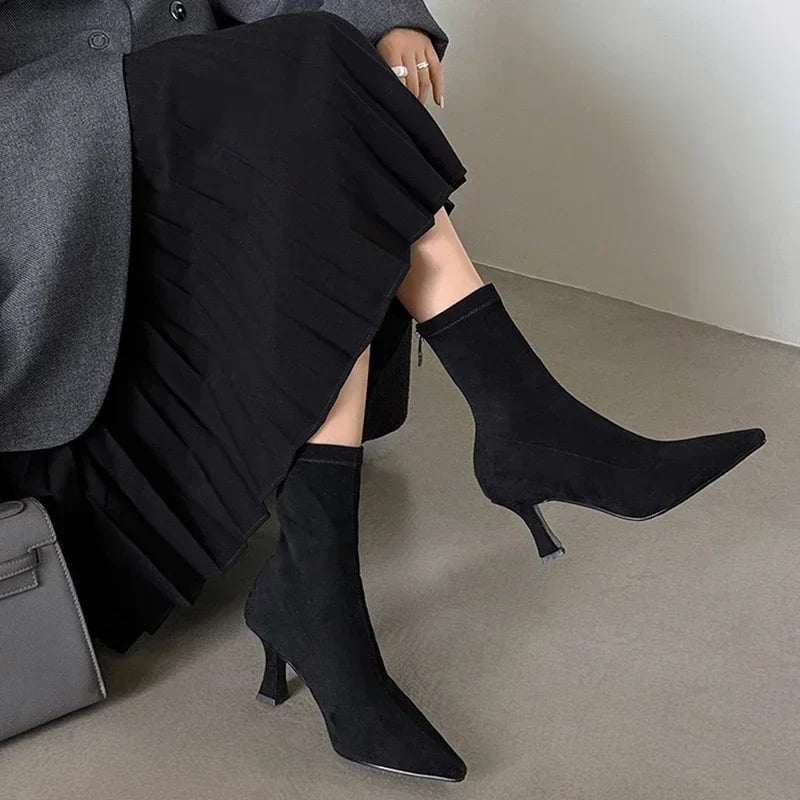 Doris | Women's Pointed Heel Boots 6