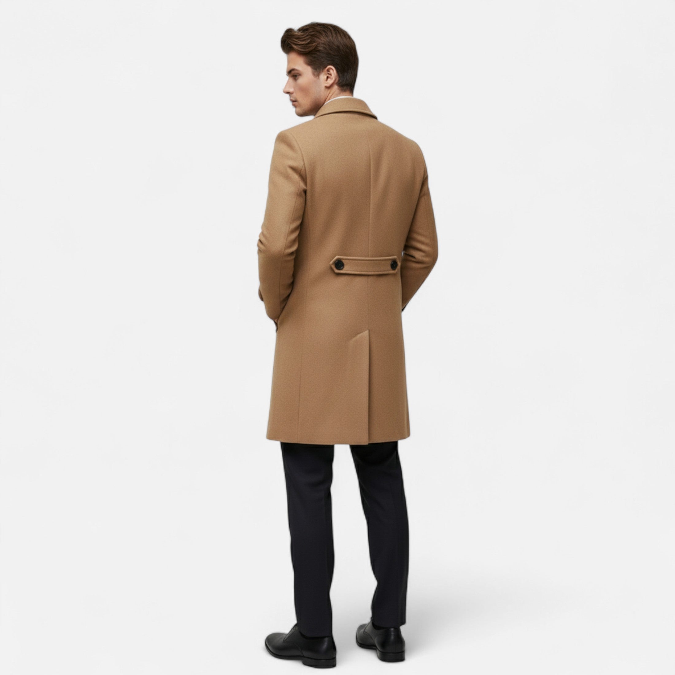 Double Breasted Coat – Wool Fabric – Classic Winter Style 2