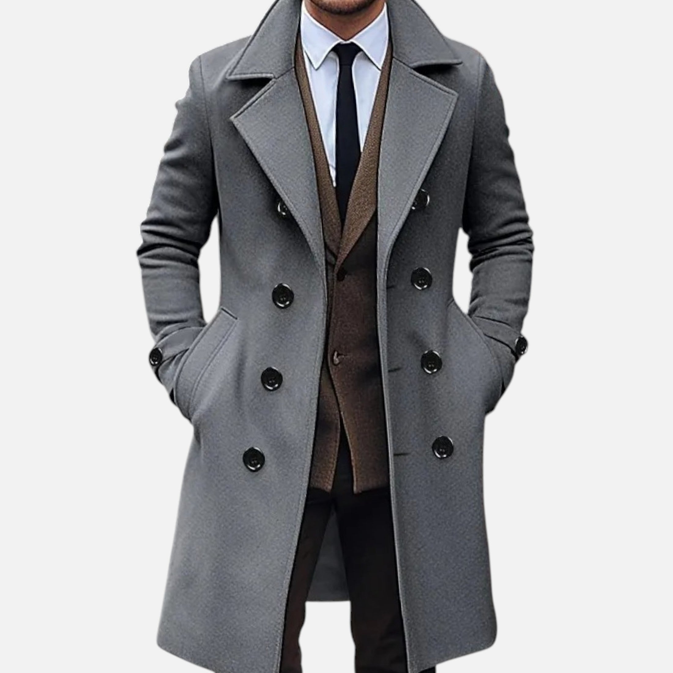 Double Breasted Coat – Wool Fabric – Classic Winter Style 5