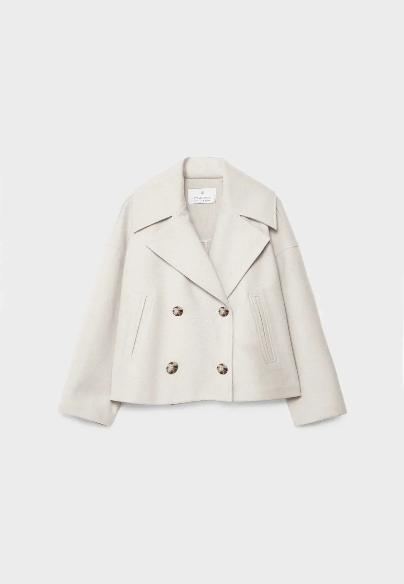 Elegant Double-Breasted Cropped Jacket with Tailored Seams – Versatile Lightweight Layering for Smart and Casual Looks 1