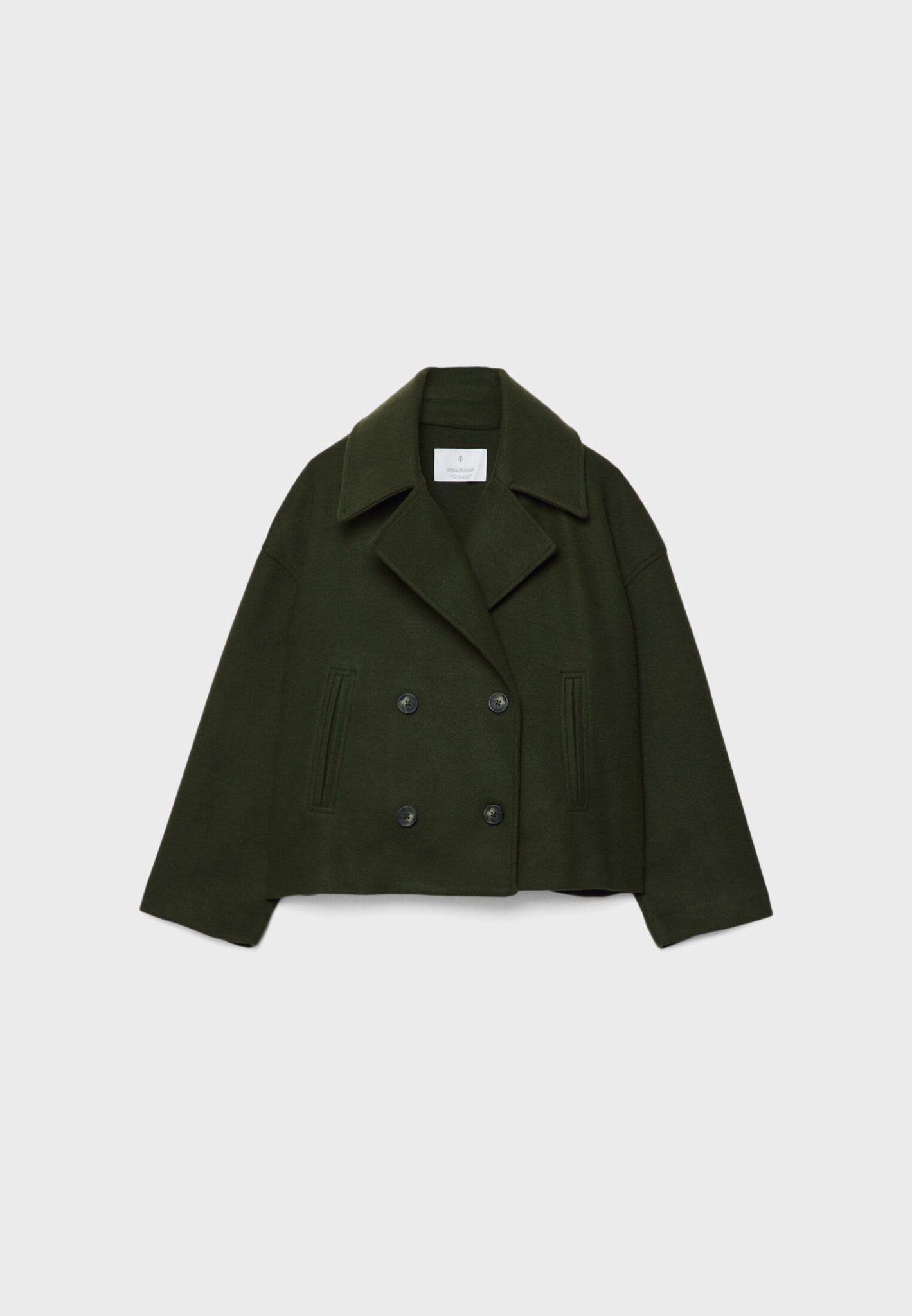 Elegant Double-Breasted Cropped Jacket with Tailored Seams – Versatile Lightweight Layering for Smart and Casual Looks 7