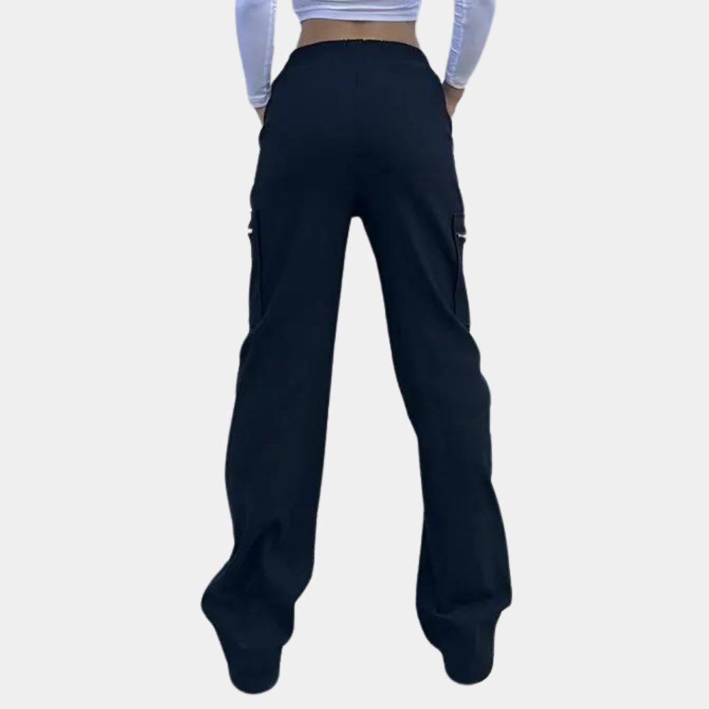 Cargo Pants – Zipper Pocket Detail – Sporty Casual Look