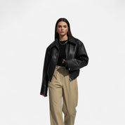 Faux Leather Biker Jacket – Timeless Elegance – Everyday Essential 1