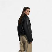 Faux Leather Biker Jacket – Timeless Elegance – Everyday Essential 2