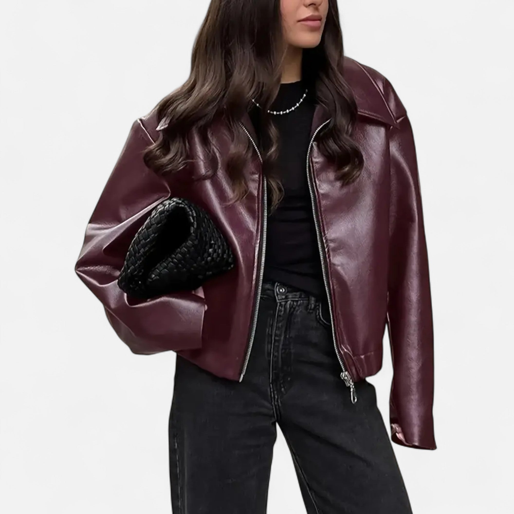 Faux Leather Biker Jacket – Timeless Elegance – Everyday Essential 7
