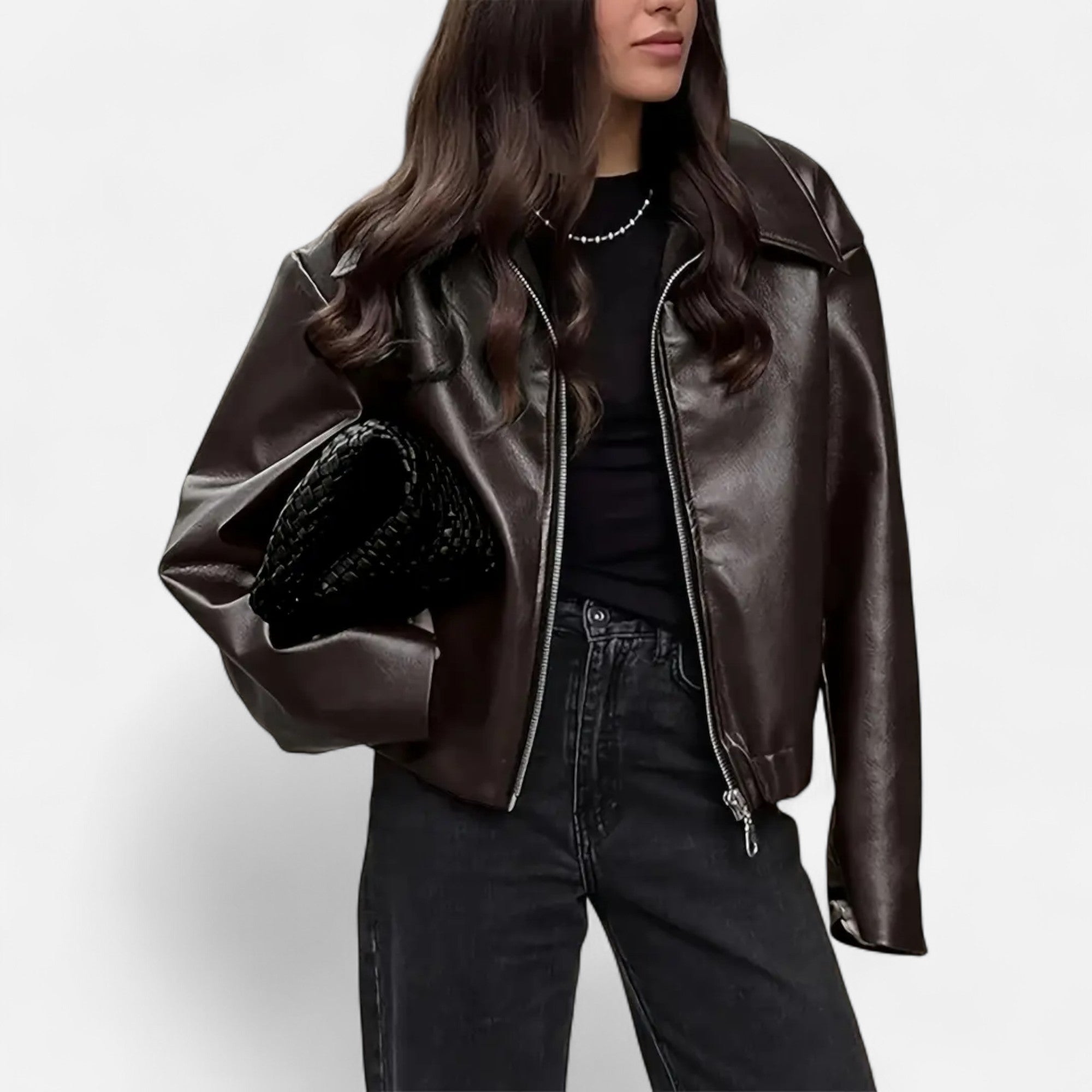 Faux Leather Biker Jacket – Timeless Elegance – Everyday Essential 9