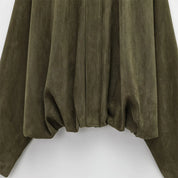 Faux Suede Jacket – Collared Design – Effortless Casual Layering 5