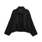Faux Suede Jacket – Collared Design – Effortless Casual Layering 7