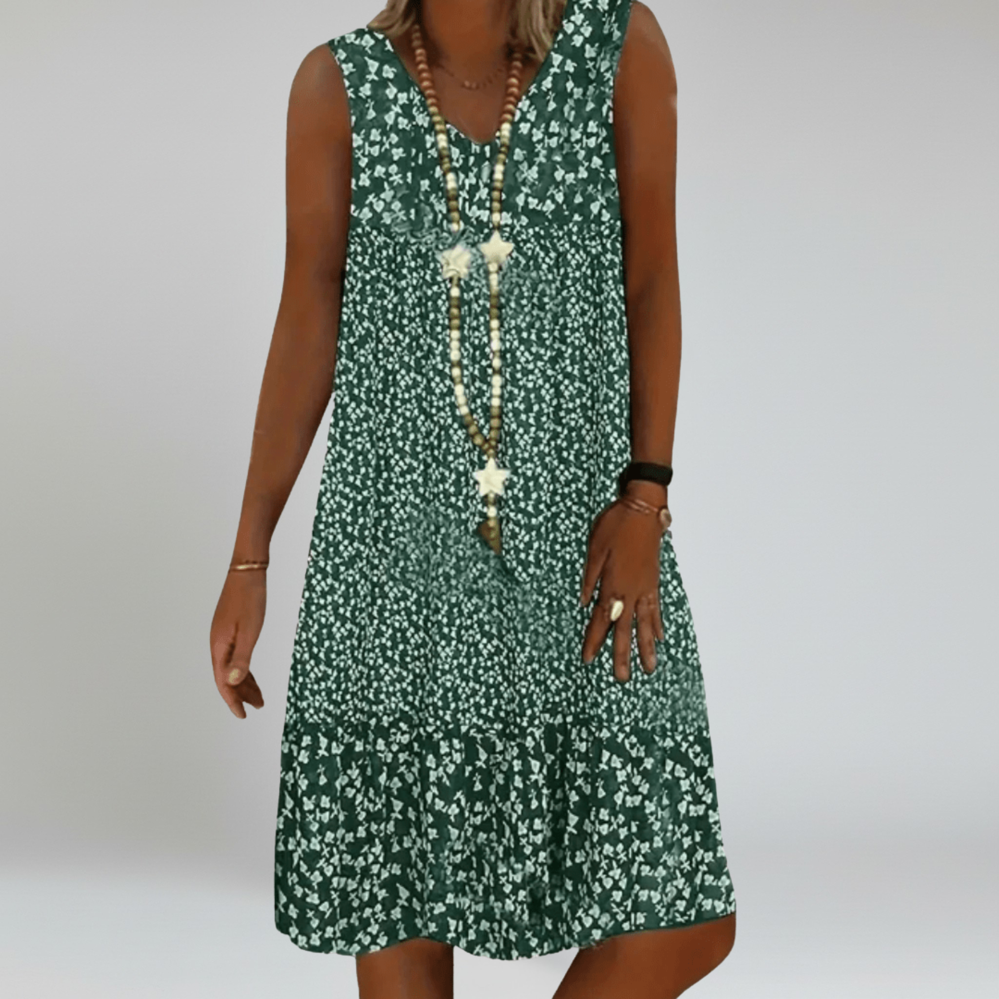 Floral Sleeveless Dress – Breezy Comfort for Summer Outings