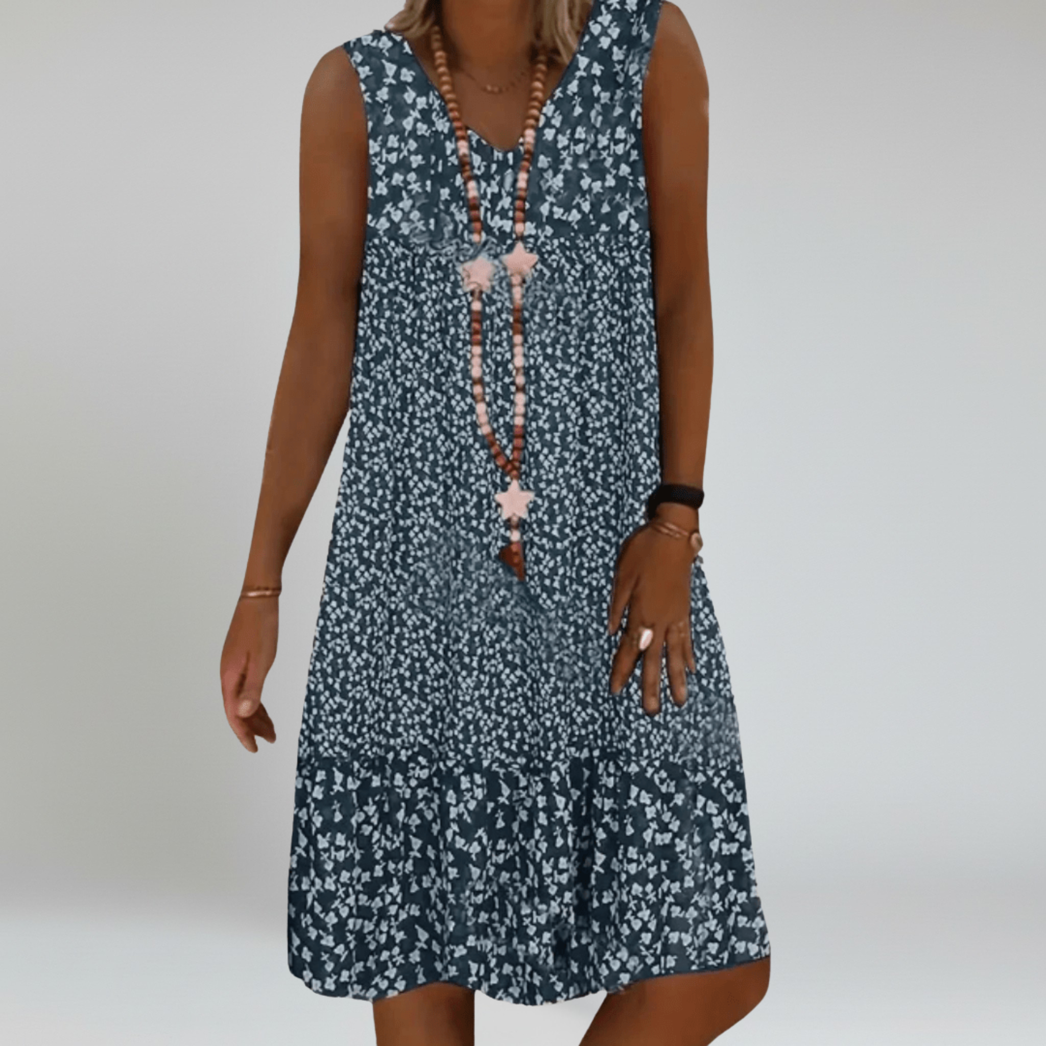 Floral Sleeveless Dress – Breezy Comfort for Summer Outings