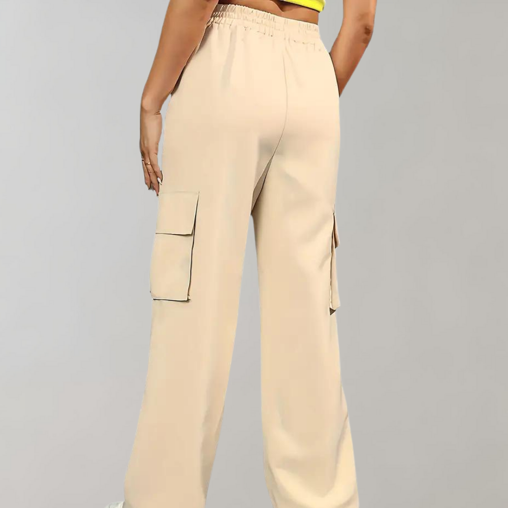 Cargo Pants for Women - Loose Fit & Elastic Waistband in Street Style