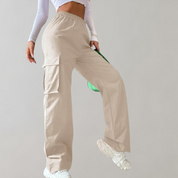Cargo Pants for Women - Loose Fit & Elastic Waistband in Street Style
