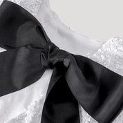 Glitter bow detail Dress