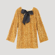 Glitter bow detail Dress