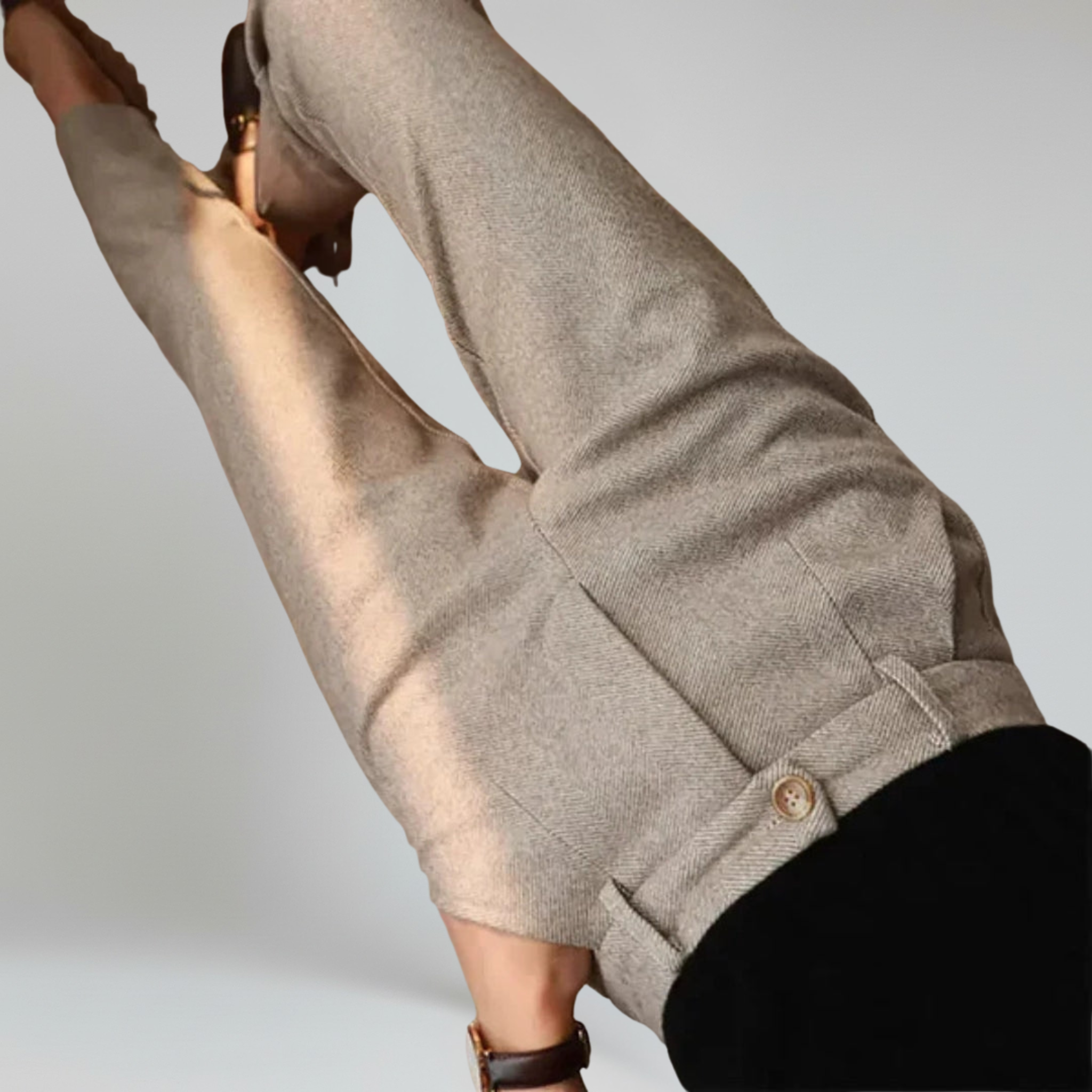 Herringbone Trousers – Effortless Sophistication for Everyday Elegance - 4