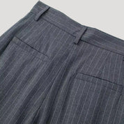 High-waist wide-leg trousers
