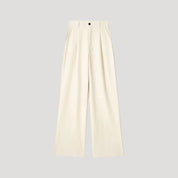 High-waist wide-leg trousers