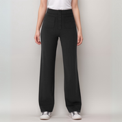 High-Waisted Elastic Pants