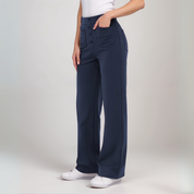 High-Waisted Elastic Pants