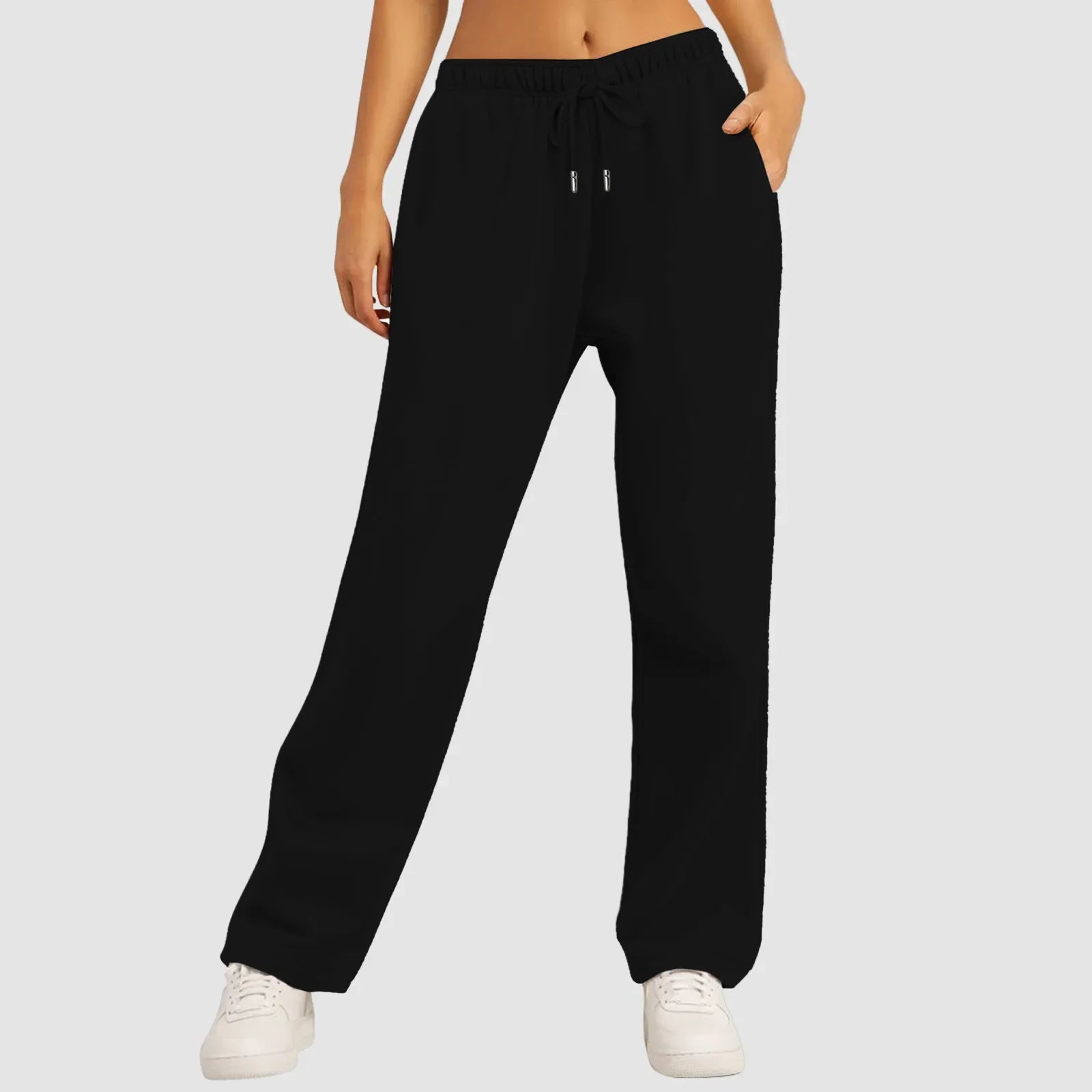 High-Waisted Joggers – Fleece Lined – Casual Workout Style 0