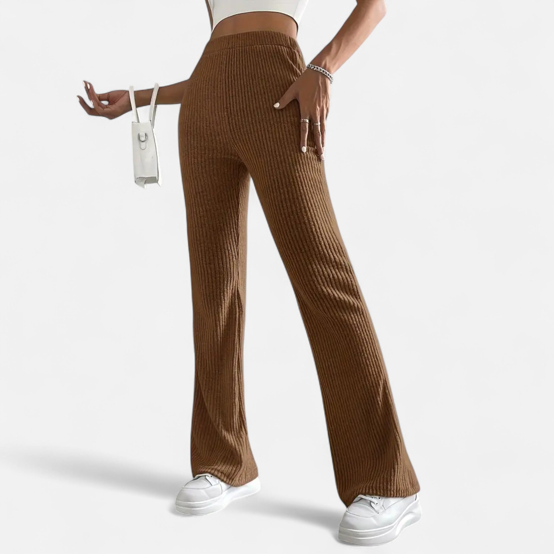 High Waist Pants – Flared Leg – Sophisticated Workwear Style 10