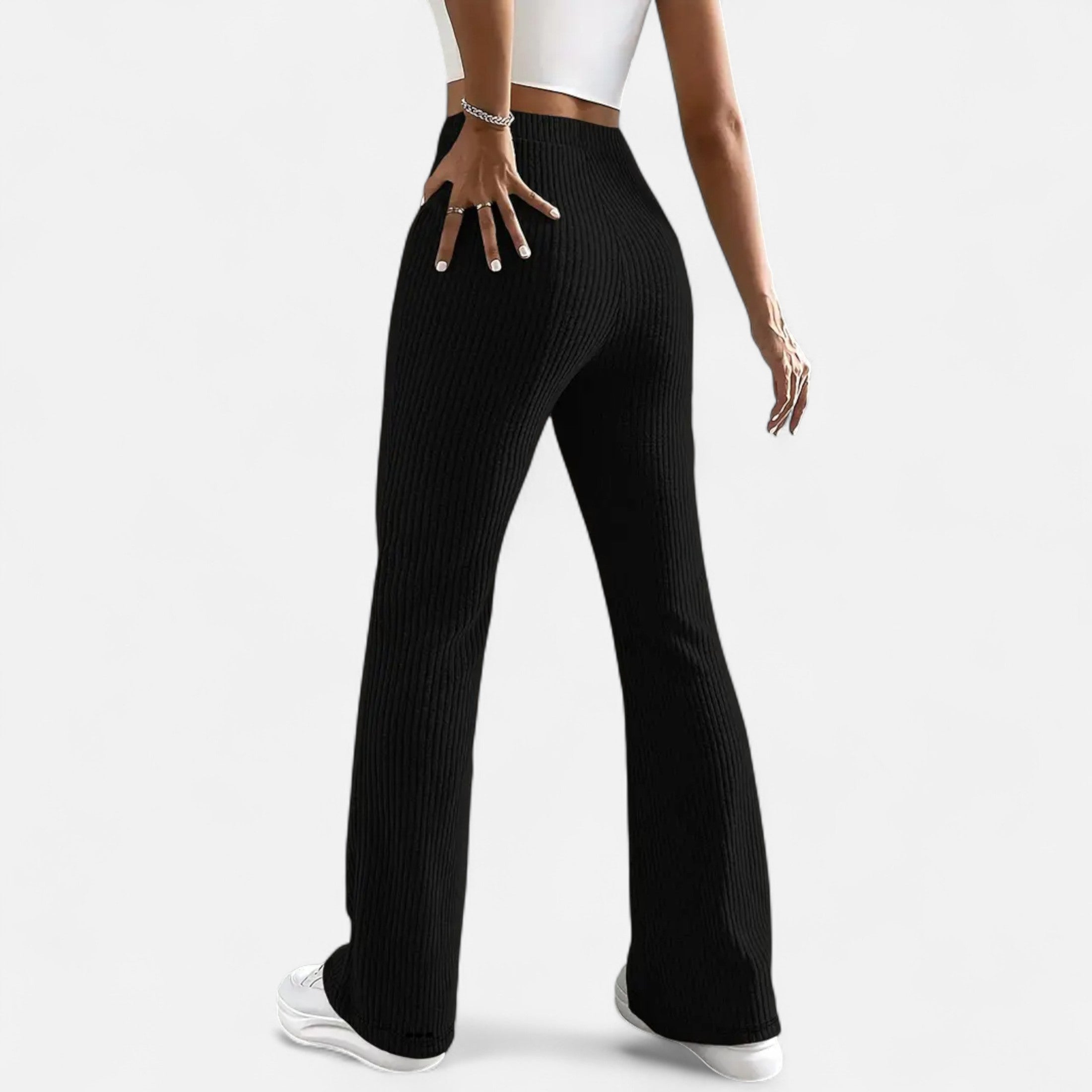 High Waist Pants – Flared Leg – Sophisticated Workwear Style 7