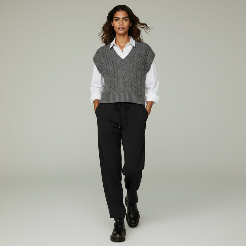 Pleated Palazzo Pants – Effortless Comfort for Casual Outings - 1