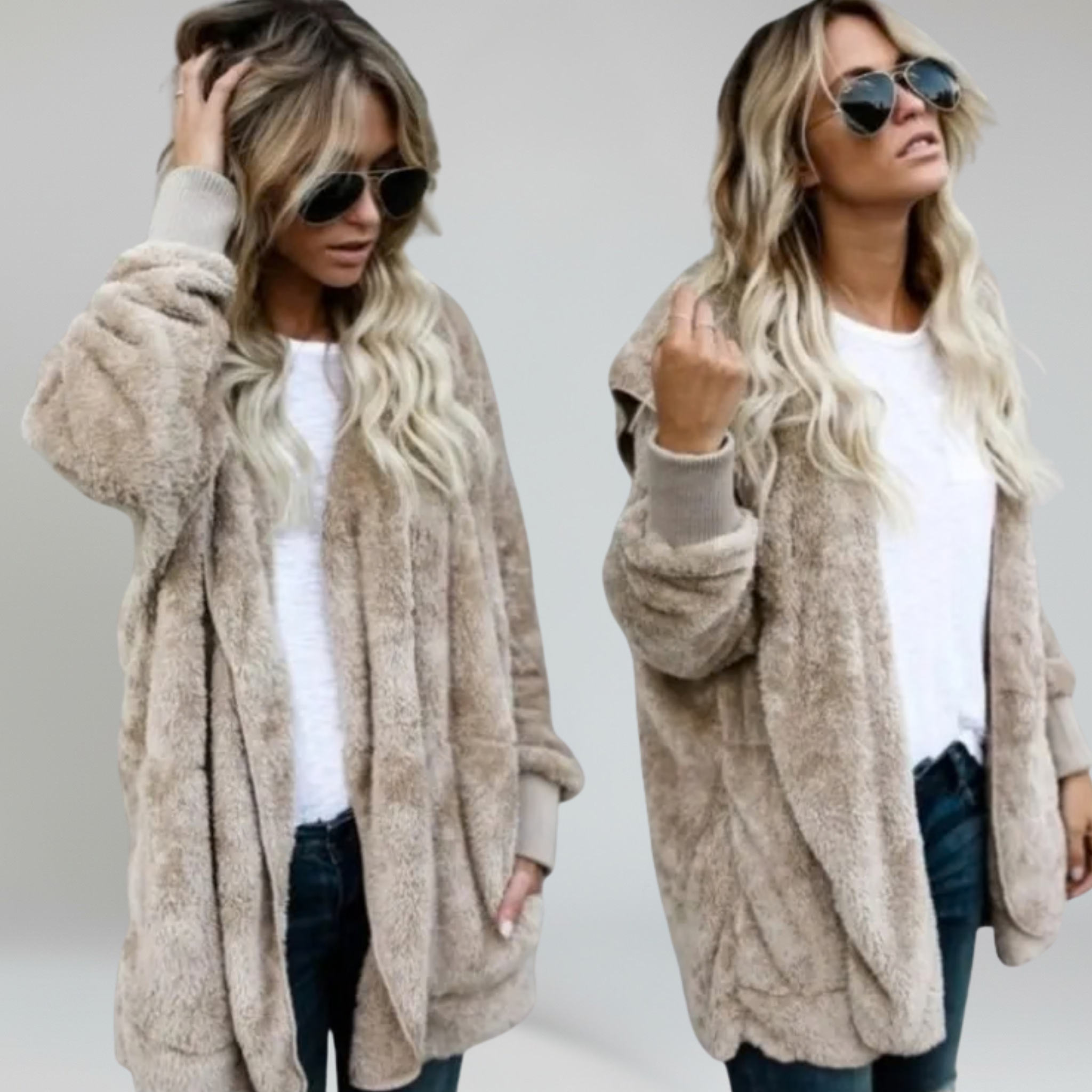 Hooded Cardigan – Plush Warmth