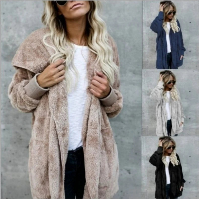 Hooded Cardigan – Plush Warmth for Cozy Autumn and Winter Days 1
