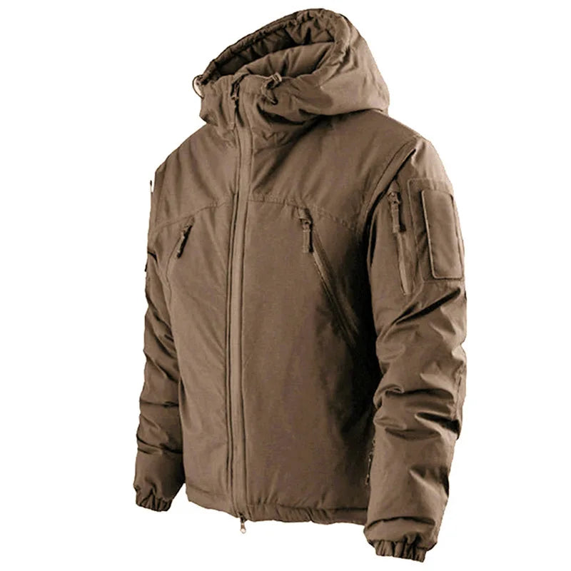 Hooded Jacket – Thick Cotton Padding – Casual Winter Style 1