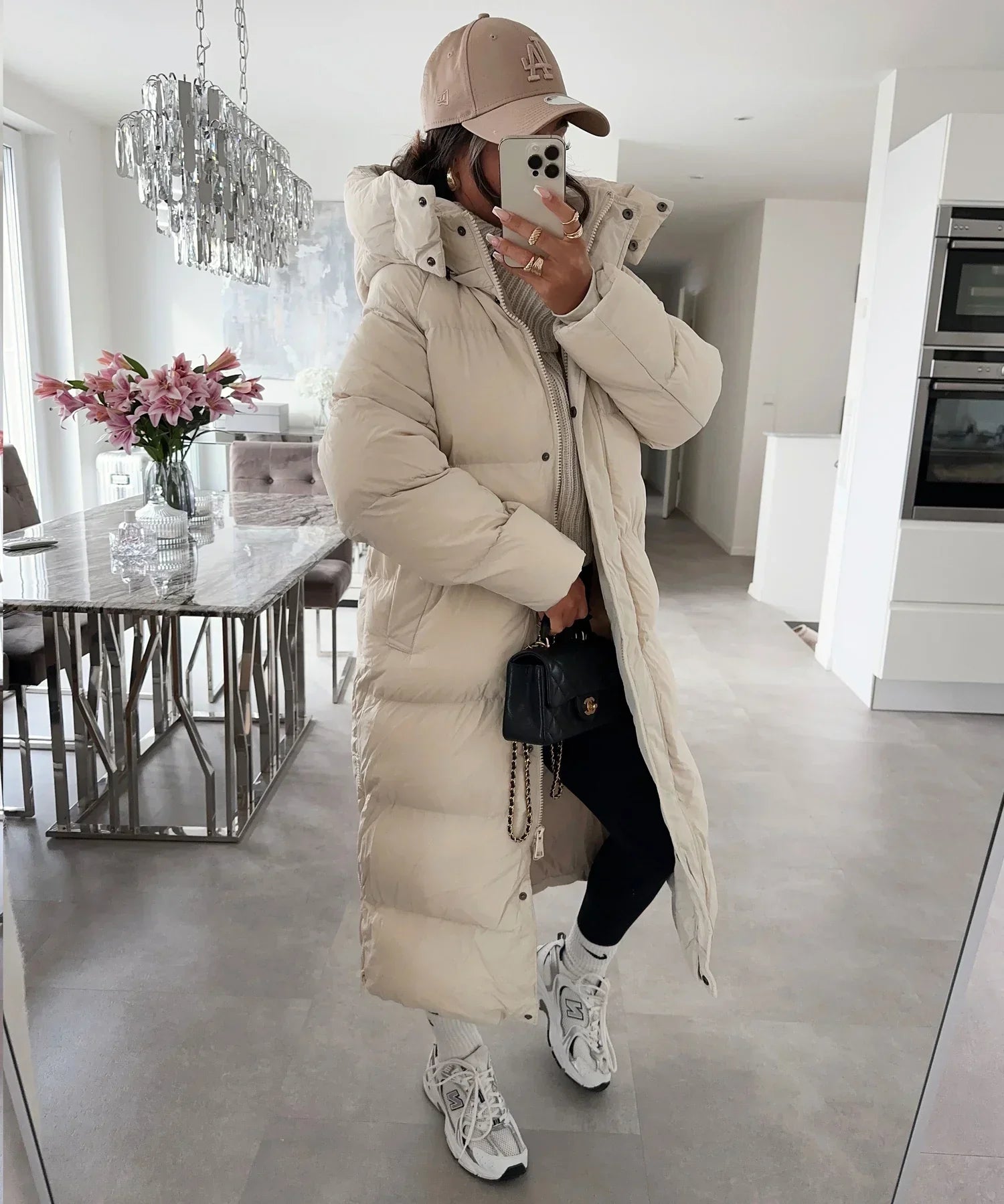 Puffer Coat – Longline Quilted Design – Winter Warmth Style
