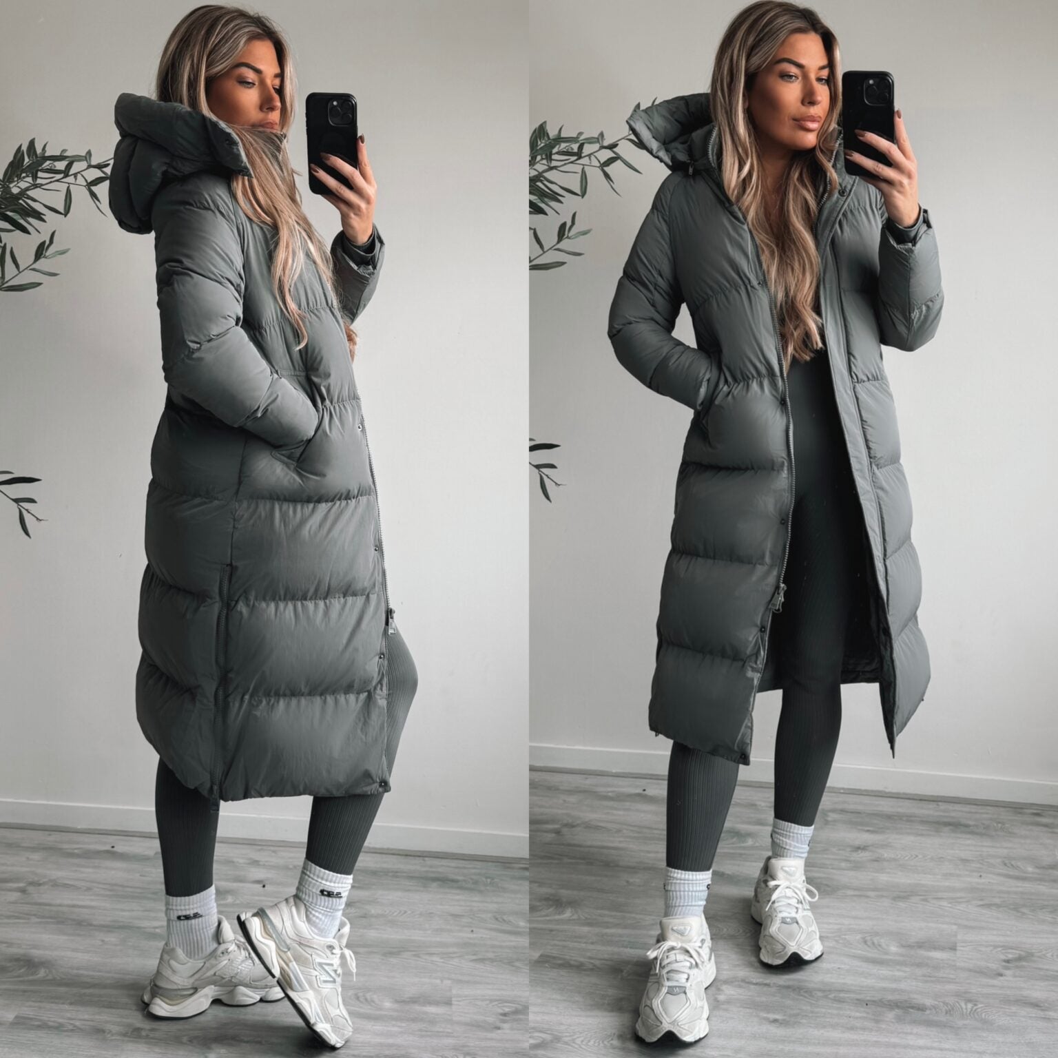 Puffer Coat – Longline Quilted Design – Winter Warmth Style