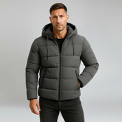 Jacket – Mens – Autumn & Winter – Men's Insulated Puffer Jacket with Hood – Montford Co 0