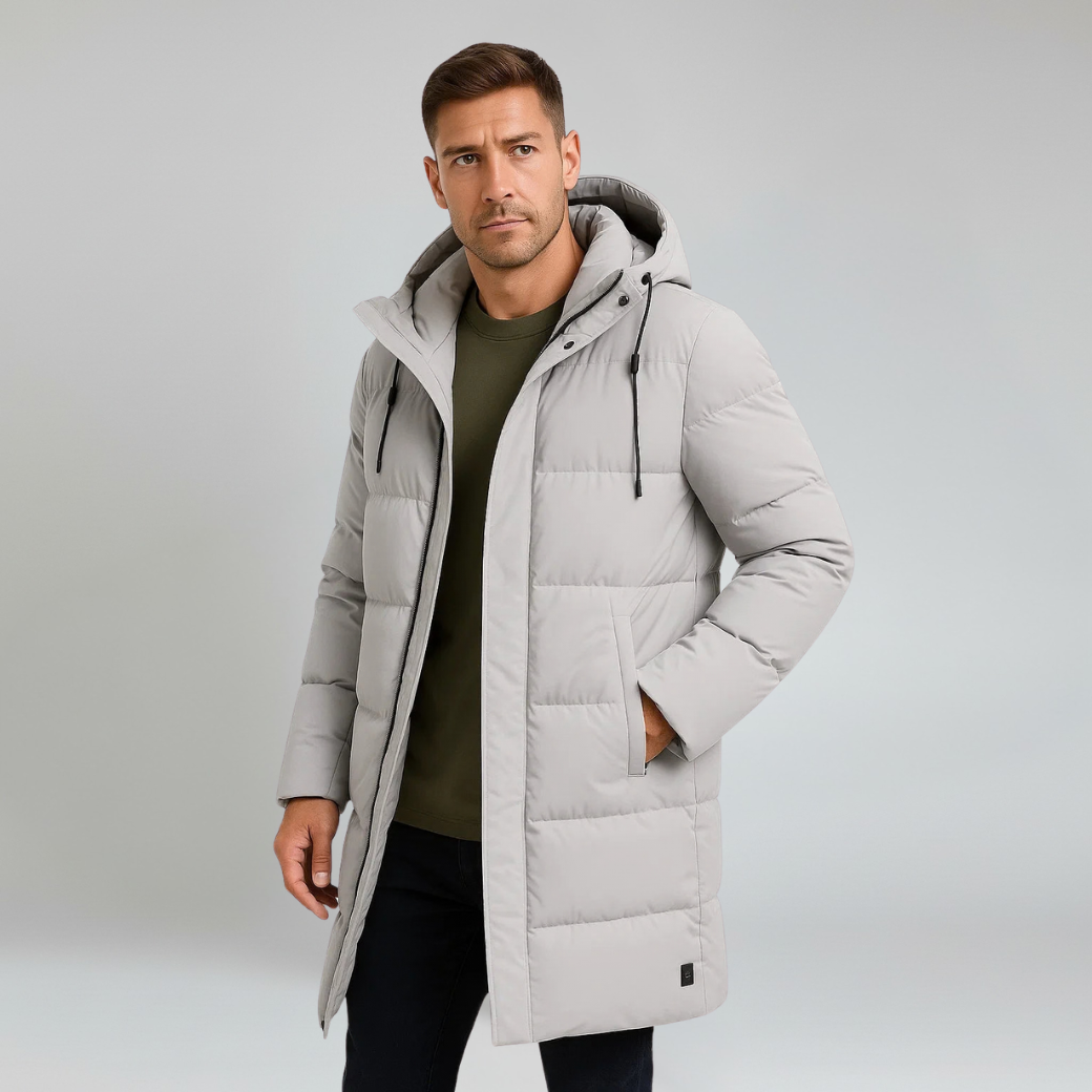 Jacket – Mens – Autumn & Winter – Men's Waterproof Puffer Jacket Insulated Black – Montford Co 0