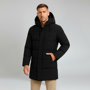 Jacket – Mens – Autumn & Winter – Men's Waterproof Puffer Jacket Insulated Black – Montford Co 0