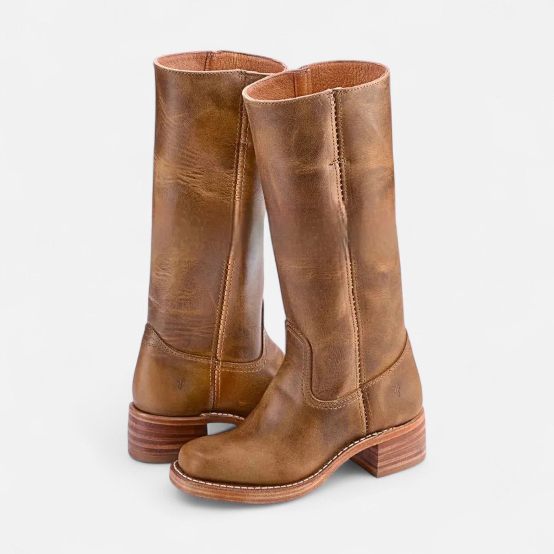 Knee High Cowboy Boots – Chunky Heel – Western Chic Style 4