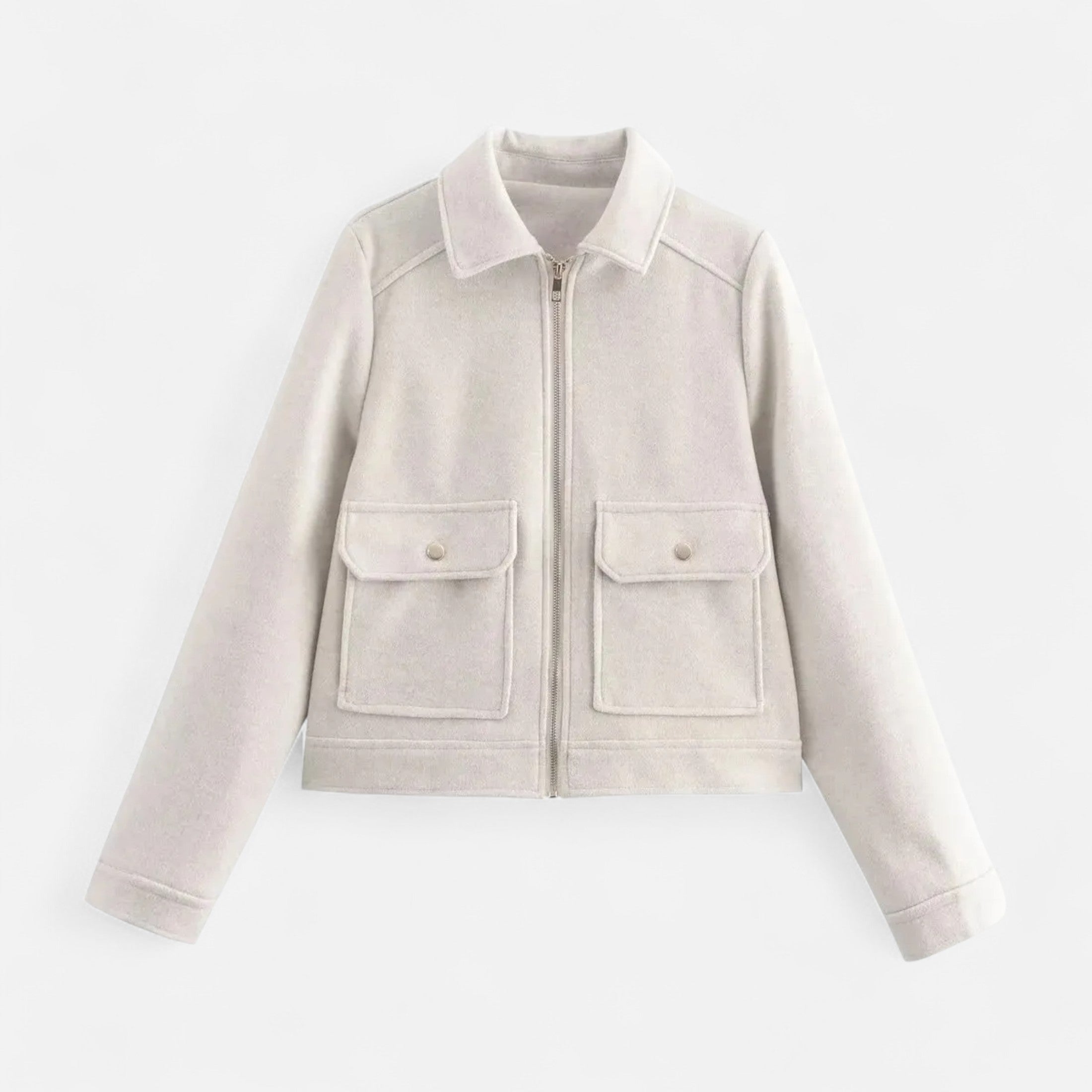 Lapel Neck Jacket – Lightweight Design – Chic Winter Essential 0