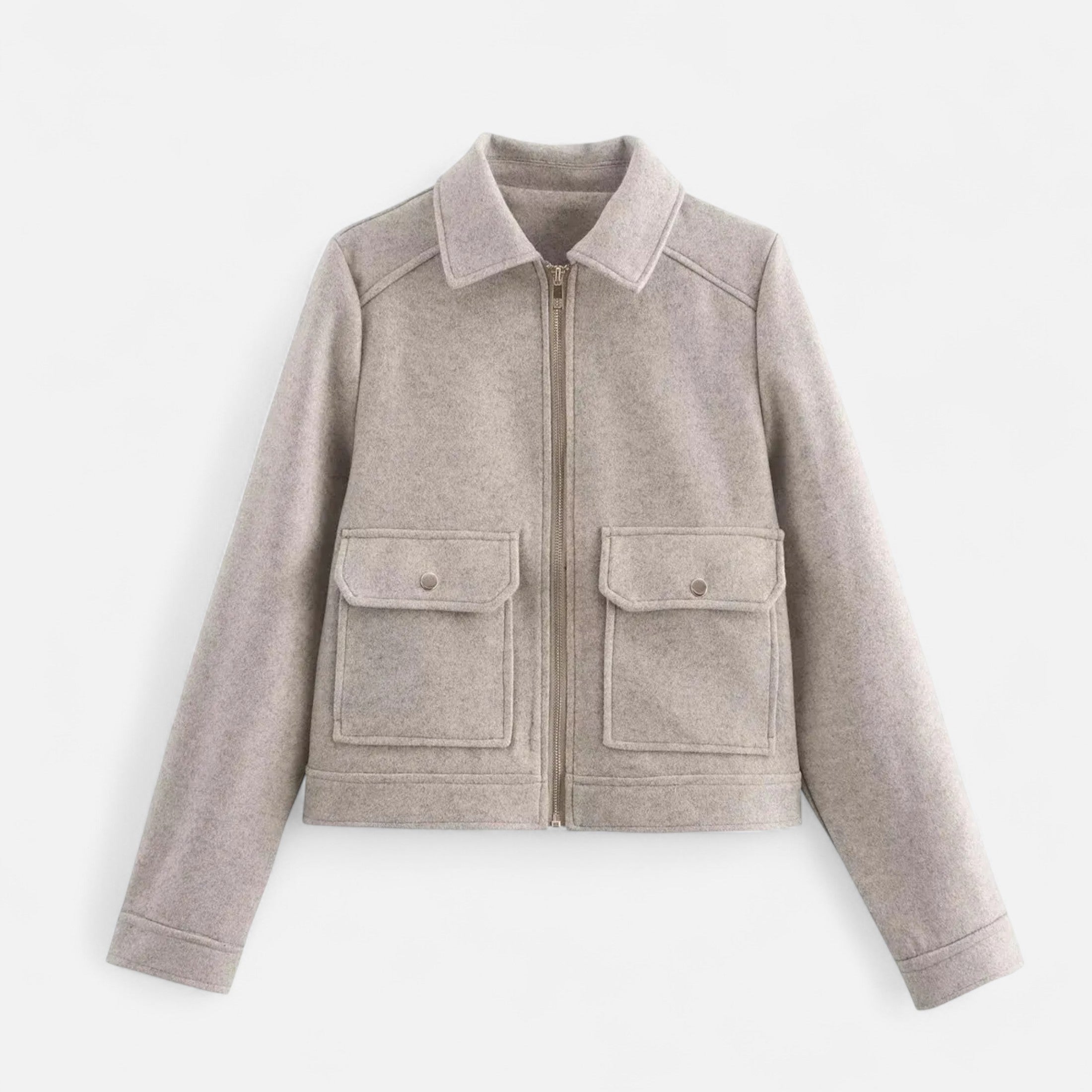 Lapel Neck Jacket – Lightweight Design – Chic Winter Essential 10