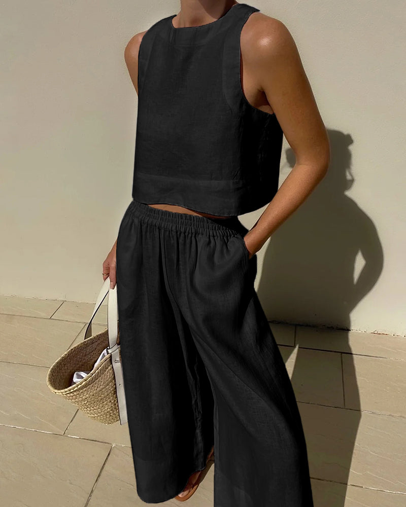 Linen Two-Piece Set – Lightweight Comfort – Effortless Summer Style 11