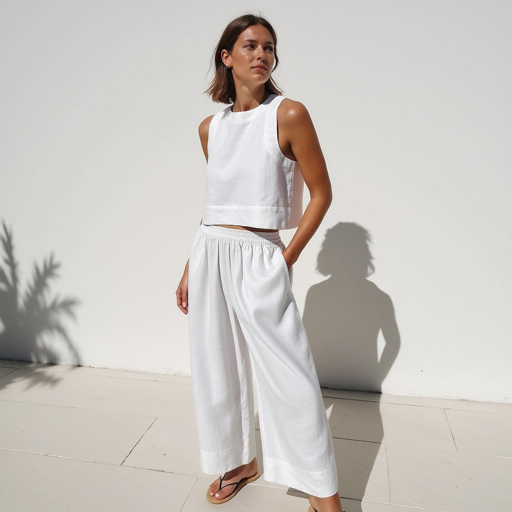 Linen Two-Piece Set – Lightweight Comfort – Effortless Summer Style 3