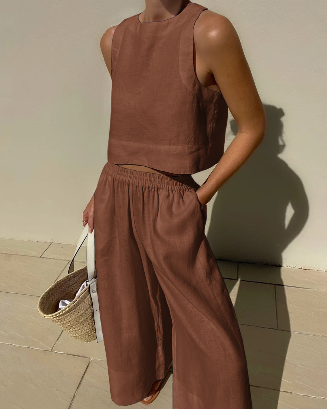 Linen Two-Piece Set – Lightweight Comfort – Effortless Summer Style 9