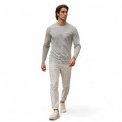 Long Sleeve Henley Shirt – Slim Fit – Versatile Casual Style 3